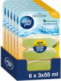Ambi Pur Toiletblok Navulling Citroen en Mandarijn - 6 x 3 stuks - Voordeelverpakking