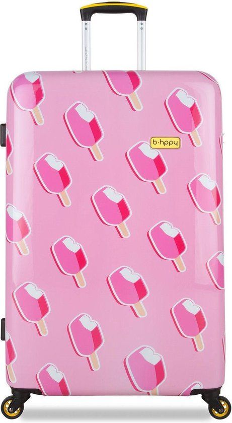 BHPPY Ice on Holiday Reiskoffer Groot 76x49x29cm - Hardcase - 95L - Cijferslot