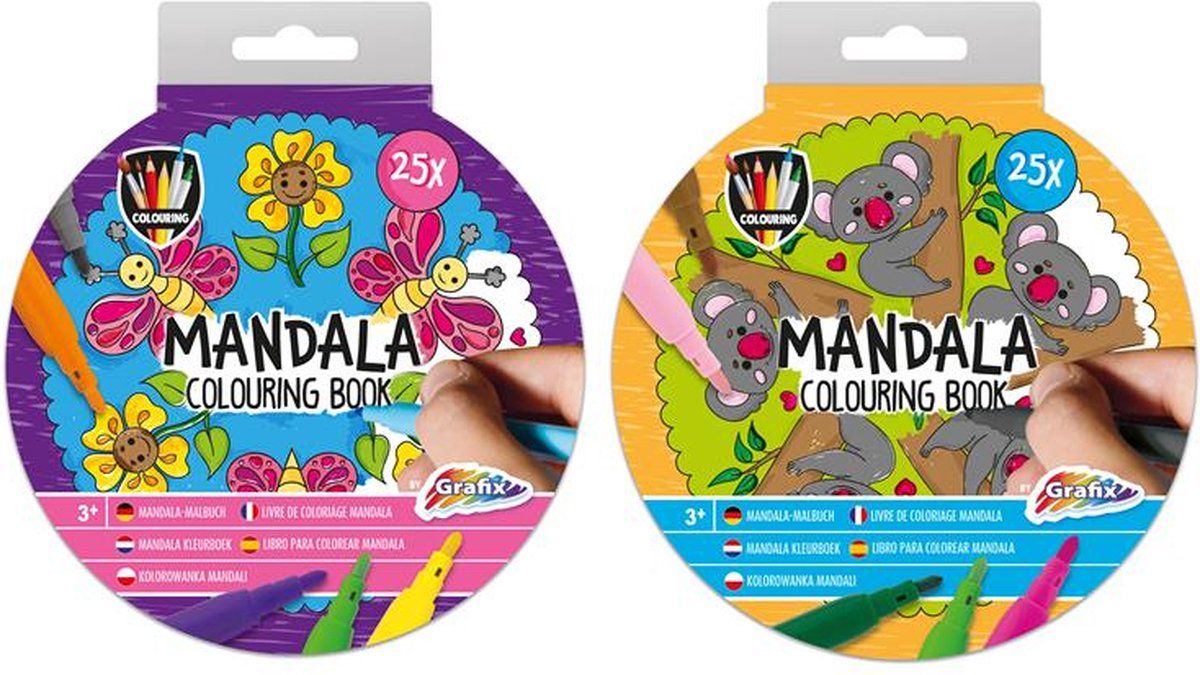 Grafix Mandala kleurboek 25 bladzijde Ø15cm