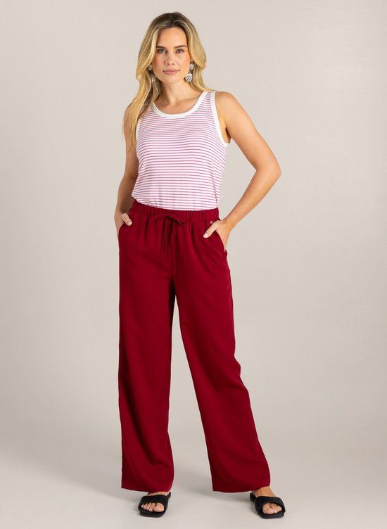IVY BEAU Gelila Broek - Stone Red - Maat 44