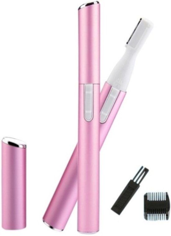 gadget-winkel.com® Wenkbrauw Trimmer - Elektrische Scheerapparaat voor wenkbrauwen - Pijnloos gezichtshaar verwijderen - Haar epilator - (Excl. batterij)