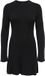 ONLY - ONLMICHELLA LIFE LS O-NECK DRESS KNT - Dames - Mini jurken - L - Zwart