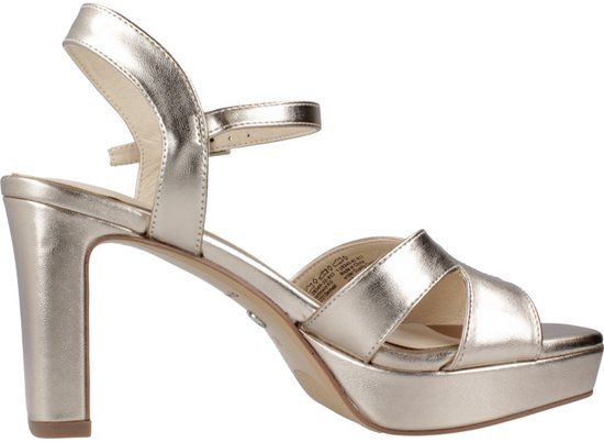 Tamaris damessandaal 1-28349-42 goudkleurig - Maat 39 - Sandalen met hak