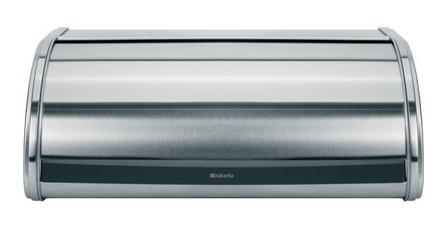 Brabantia Roll Top Bread Bin - Matt Steel - Rectangular