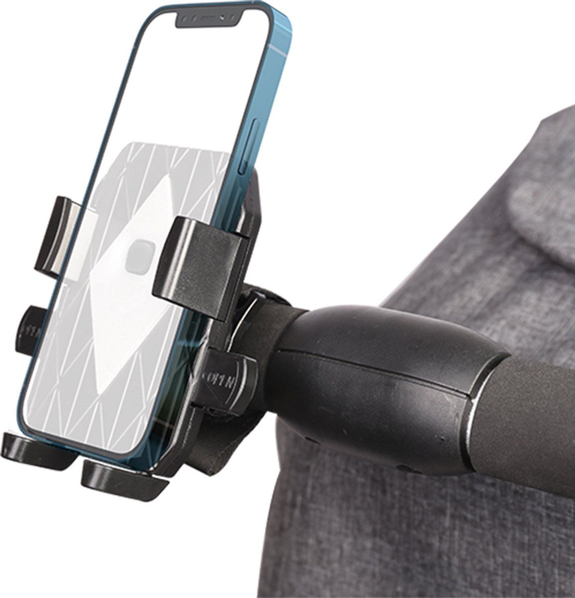 Titan Universele Telefoonhouder Fiets / Scooter / Kinderwagen - Zwart