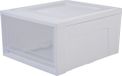 IRIS Maxi Drawer tiroir empilable - 30L - Plastique - Blanc/Transparent