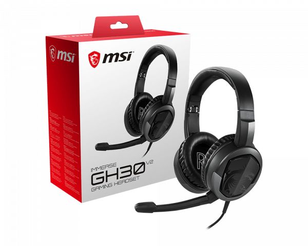 MSI Immerse GH30 V2 Gaming Headset - Black
