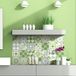 Ambiance Sticker Zelfklevende tegelstickers, groene ornamenten, cementtegels, wandsticker, badkamer en keuken, 24 stuks, 15 x 15 cm
