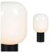 MARKSLÖJD Lampe de table Brooklyn abat-jour en verre blanc opale 44 cm