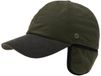 bugatti Casquette de baseball pour homme - Aspect matelassé - Coupe-vent - Cache-oreilles - Visière en velours côtelé - Bouclier en métal