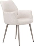 LABEL51 Legend Eetkamerstoel - Naturel - Superb - Beige Stof