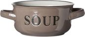 Cosy&Trendy Billiet - Vanlaere Soepkom grijs - 13.5xh6.5cm - met handvaten - 47cl