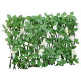 vidaXL - Kunstplant - klimop - op - latwerk - uittrekbaar - 180x30 - cm - groen