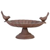 Esschert Design Vogelbad op voet gietijzer l14,5 x b23,5 x h13cm