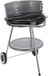 Barbecue à charbon sur roulettes - Noir - Surface de cuisson de 47 cm