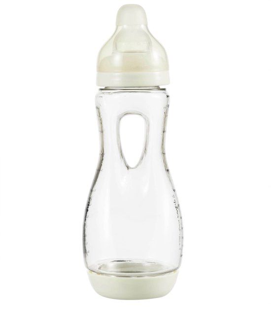 Difrax Babyfles Handgreep - 240 ml - Crème - 1 Stuk - Anti Koliek
