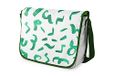 Bonamaison Digitaal bedrukte Messenger schooltas met kaki riem voor meisjes en jongens, boodschappentassen voor scholieren, schoudertassen, grootte: 29x36 cm