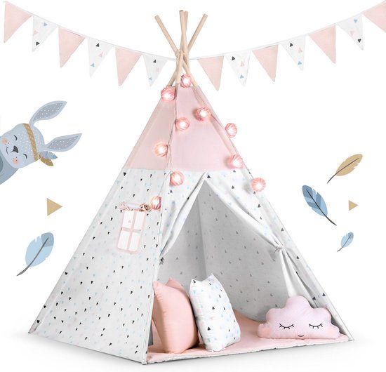 Nukido Tipi-tent voor kinderen - roze