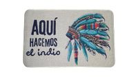 hola-world. Originele deurmat voor entree en binnendeur (keuken, slaapkamer, woonkamer enz.), antislip rubberen onderkant, machinewasbaar, model: Indian, afmetingen: 45 x 70 cm.