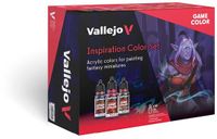 Acrylicos Vallejo Vallejo 72182 Game Color - Inspiratie kleurenset - Acryl Set - 48x18ml+Penselen+Handleiding Verf set