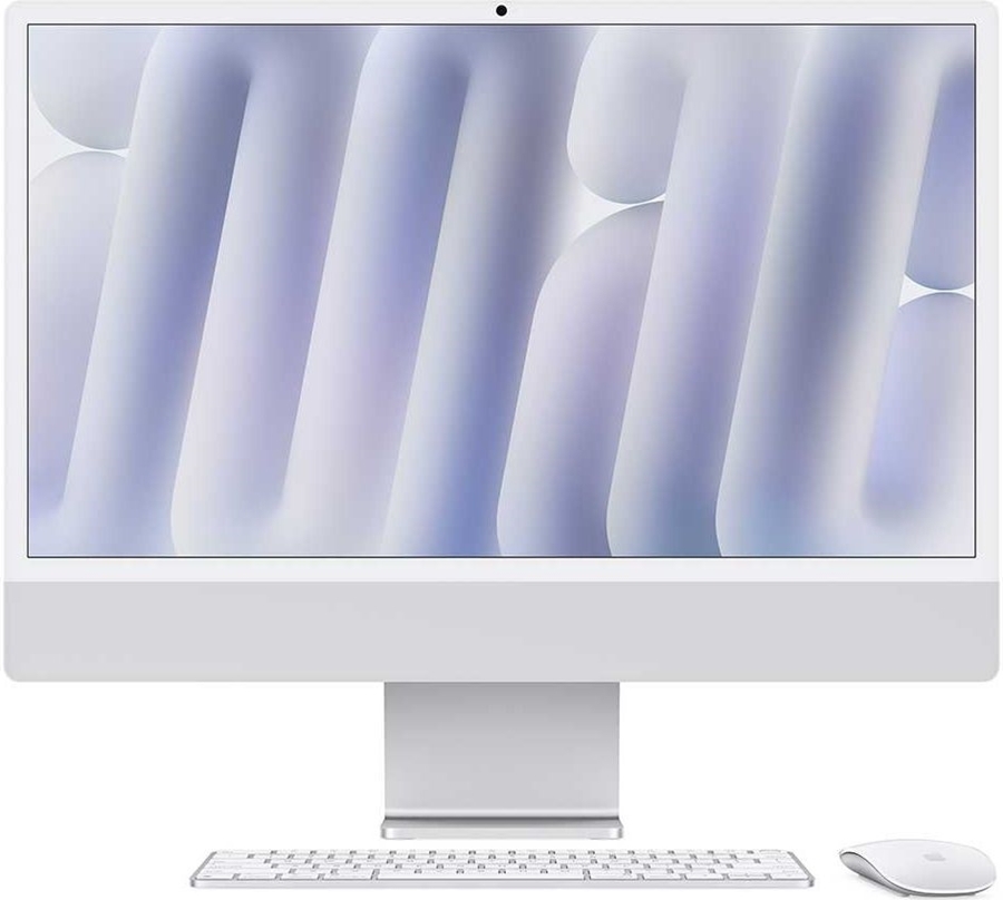 Apple iMac 24" Zilver (2024) – M4 chip, 10 CPU/GPU, 16GB/256GB SSD