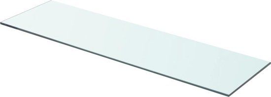vidaXL Wandschap transparant 70x20 cm glas