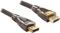 Delock DisplayPort Beeldscherm Kabel - Antraciet - 5 meter
