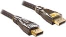 Delock DisplayPort Beeldscherm Kabel - Antraciet - 5 meter
