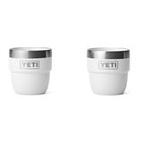 YETI Rambler Espresso Cup, Vacuum Insulated Stainless Steel Stackable Cup, White, 2 Pack 4 oz (118 ml)