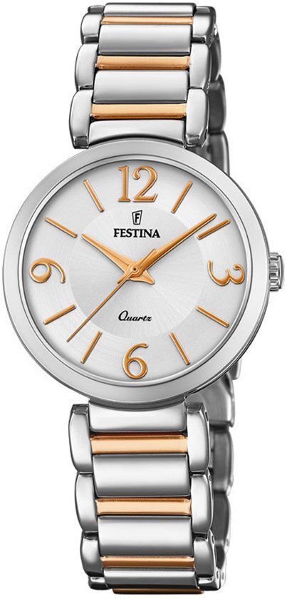 Festina F20213/2 Dames - Horloge - Staal - Bi color - 30 5mm