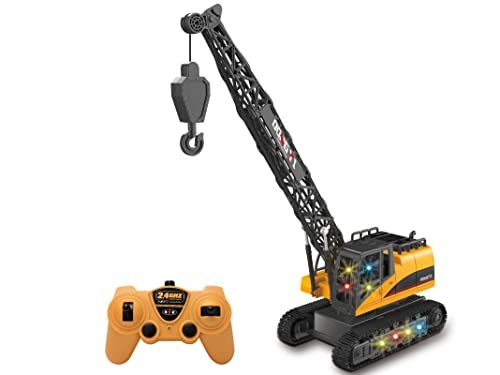 Teorema Giocattoli Teorema 66951 - Rupskraan voor kinderen, op afstand bestuurbaar, 2,4 GHz met lichten en geluiden, 360 ° draaibaar, hoogte 40 cm, schaal 1:12, oplaadbaar