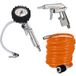 Foxcot – Kit de compresseur pneumatique 3 pièces – Pistolet de gonflage avec manomètre – Pistolet à air comprimé – Tube spiralé