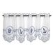 Tischdeckenshop24 Vitragegordijn met scheepsfregat pour cuisine et salle de bain, blanc, avec motif maritime, rideau de bistrot, moderne, transparent, 45 x 115 cm