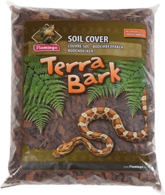 FLAMINGO Terrarium Bark Bodemschors - Bruin - 5 kg - 22 liter
