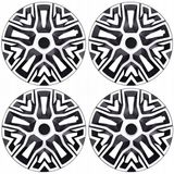 NRM The Best Bicolor - Wieldoppen 14'' - 4 stuks - wit en zwart