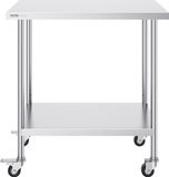 VEVOR Roestvrijstalen Werktafel 61 x 91.4 x 95.5 cm