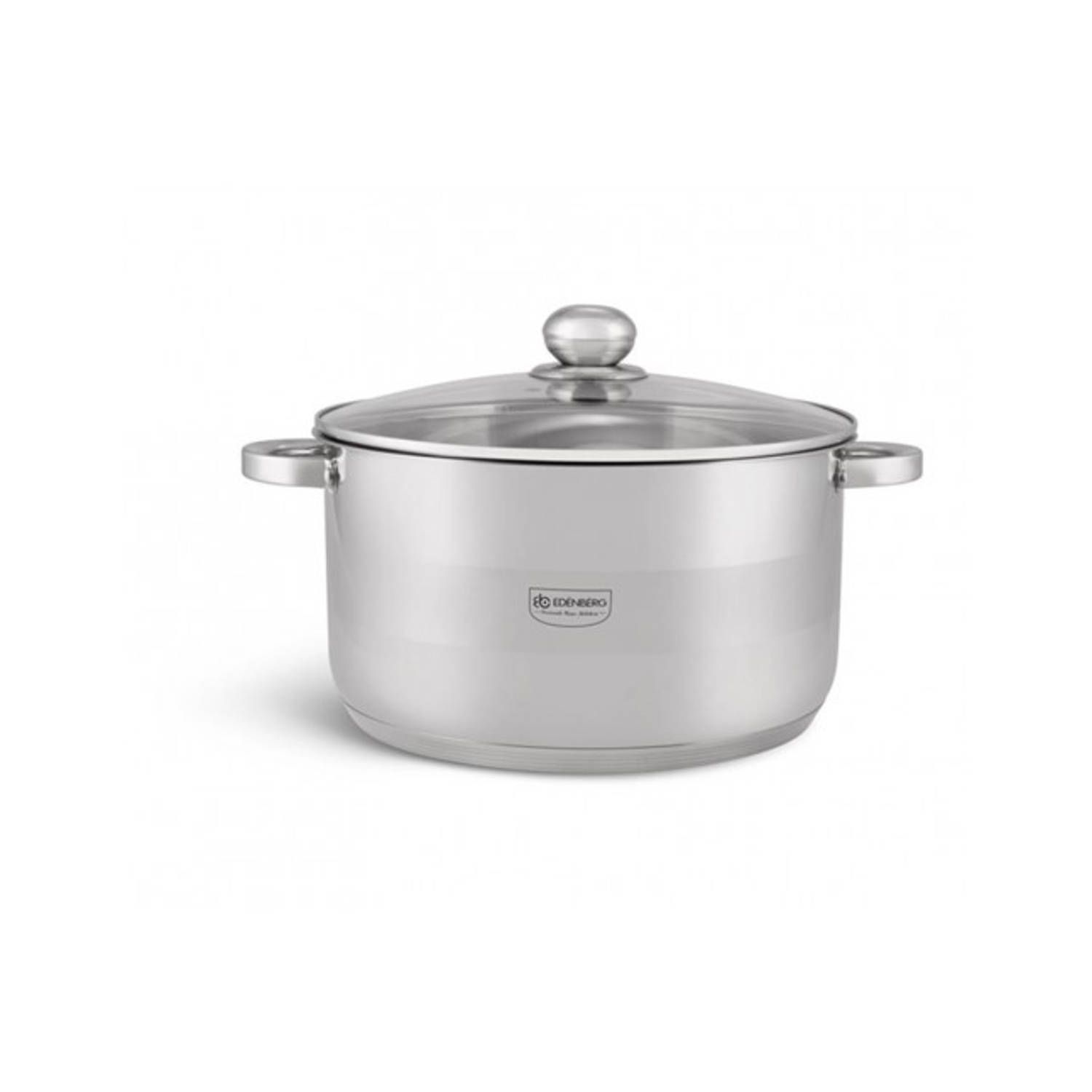 Edenberg Edënbërg Classic Line - Kookpan met Deksel - RVS - Ø 24 cm - 7444736322358