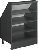 Vicco Rion Kast voor schuine wand – 60 x 81.6 cm met 4 compartimenten Antraciet