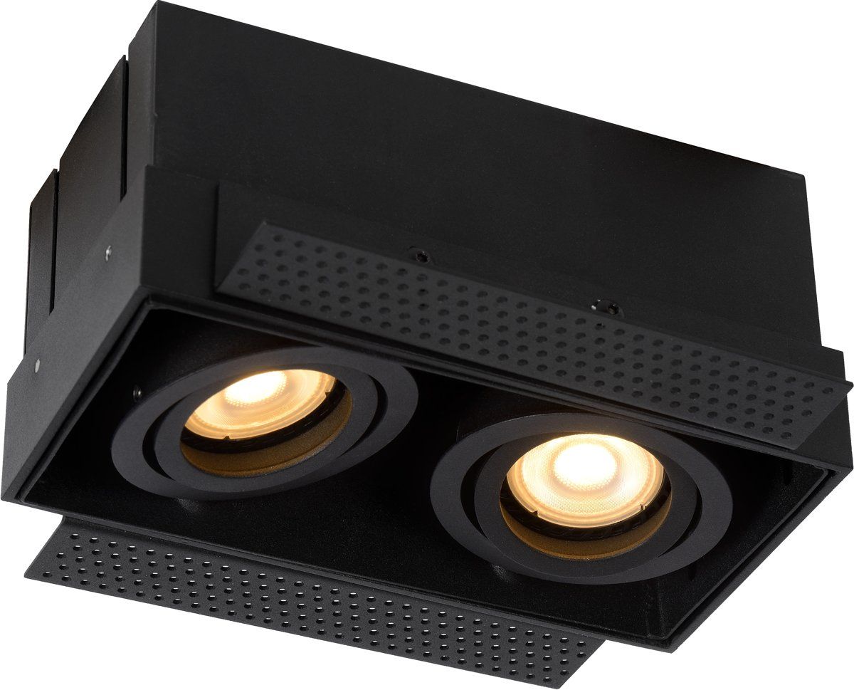 Lucide TRIMLESS - Inbouwspot - GU10 - Zwart - Aluminium
