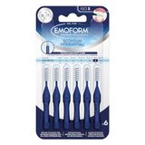 Interdentale Emoform Interdentale borstel blauw, 6 stuks met SoftCare-technologie