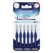 Interdentale Emoform Interdentale borstel blauw, 6 stuks met SoftCare-technologie