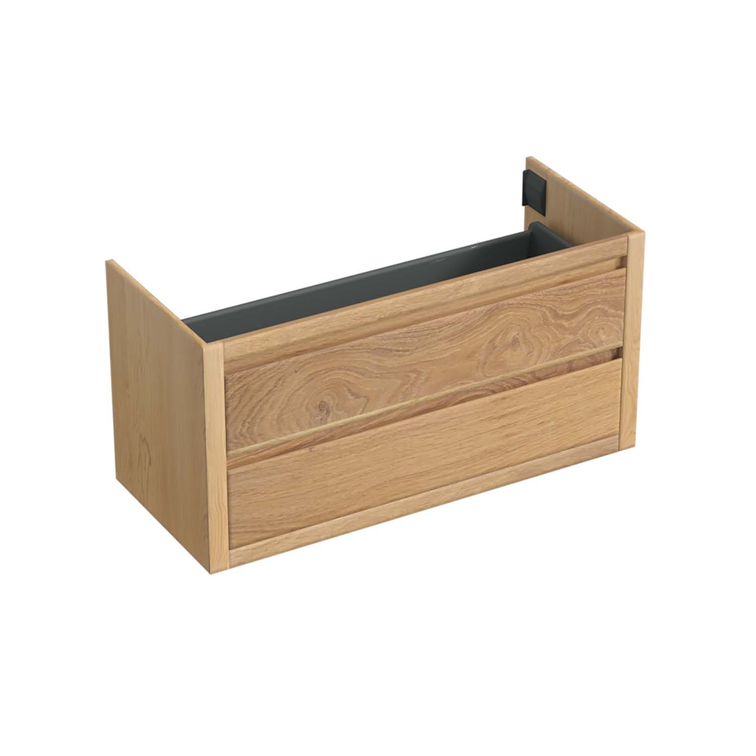 Forzalaqua Gela 2.0 Badmeubel 2 Laden Top Open 120x51x60cm Eiken Smoke