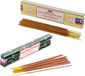 Satya Wierook cadeaus set - 2x geurstokjes - Witte Salie en Patchouli Forrest geur - Meditatie