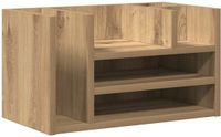 vidaXL Bureau organizer Artisanaal eiken 44,5 x 24 x 25 cm