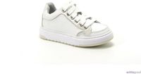Twins Mia Mario 500 Kinderen Vrouwen Wit - w2 Leer EVA Leren Sneakers met Veters en Ritssluiting