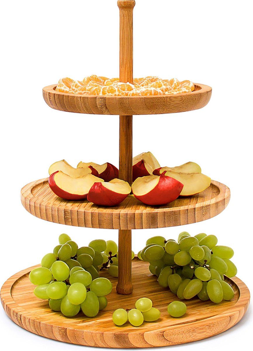 Relaxdays Etagere - 3 laags - Bamboe