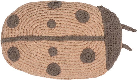 Kidsdepot Kussen - Ladybird - Roze/Bruin