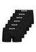 Snocks 6 Pack Boxershorts Gemaakt van Hoogwaardig Organisch Katoen - Ultiem Zacht en Comfortabel - Zonder Irriterend Label voor een Zorgeloze Ervaring Maat 4XL Kleur Zwart