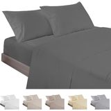 ECOMMERC3 Beddengoedset, voor bedden van 135 cm, 3-delig, katoen/polyester | 50% katoen, 50% polyester, 1 kussensloop, voelt zacht aan, 144 draden, comfort het hele jaar door, Spaanse kwaliteit