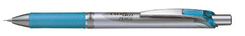 Pentel Energize PL75-S vulpotlood, 0,5 mm, aluminium/turquoise, 12 stuks